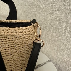 クラシカルエルフ　ストラップ付きキャンバスかごバッグの画像