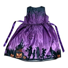 ハロウィン 140フレアドレス 帽子付き 2点セット 仮装 コスプレの画像