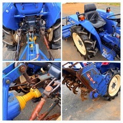 TU1700 トラクター イセキ 17馬力 4WD 6段変速 SA1360 ロータリー 尾輪 栃木県発 ディーゼル ISEKI の画像