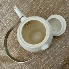 ティーポット 急須 白 陶器 茶こし付き シンプル 和風洋風の画像