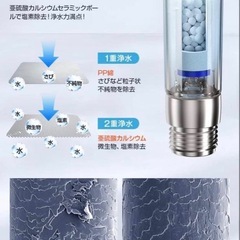 シャワーヘッド 塩素除去 極細水流 80%節水 マイクロナノバブル 高水圧 軽量の画像