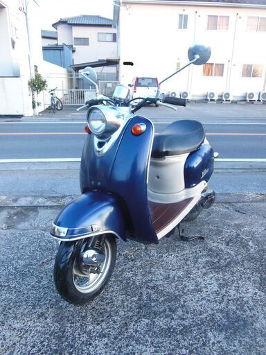 YAMAHA 2st VINOビーノ　ダークブルー セル始動　好調　速いです　ベルトウエイトマフラー他新品交換他　お金かけ多数交換 納車整備点検済み 登録後すぐ乗り出せます。直接引き渡し　配送手配も可　SA10J　５AU　４JP　原付