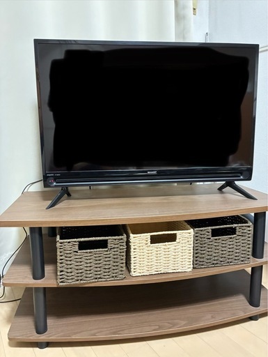 テレビ32型　　テレビ台　小物入れ3個