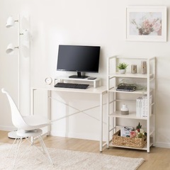 ニトリ デスク 白 2000円の画像