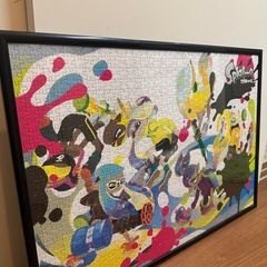 スプラトゥーンパズル完成品　フレーム付きの画像