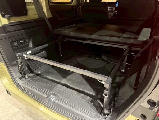 N-VAN用 ベッドキット MGR Customs レザー 無段階調整 車中泊 美品 引取限定