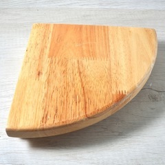 【2枚セット】木製コーナーシェルフの画像