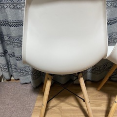 nafco　ナフコ ダイニングチェア チェア ドロップ ホワイト 2脚セットの画像