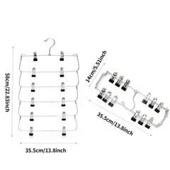 【２個セット】６連クリップ付きハンガー　新品未使用の画像