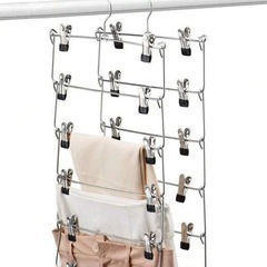 【２個セット】６連クリップ付きハンガー　新品未使用の画像