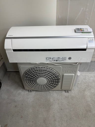 ?人気ʕ•ᴥ•ʔ白くまくん?取付込✨️お掃除機能付き?簡易クリーニング済❄️中古 日立 HITACHI 白くまくん  RAS-HT22