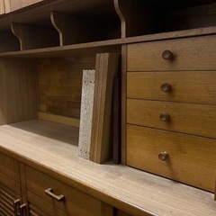 【無料】食器棚・キャビネット｜大型木製収納｜引き取り限定 の画像