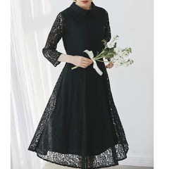 tocco closetの襟付きレースワンピースです☺️の画像
