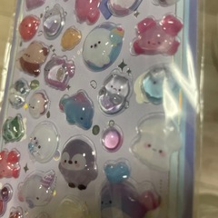 新品未使用シール　シール帳A7　ボンボンドロップ風シールの画像