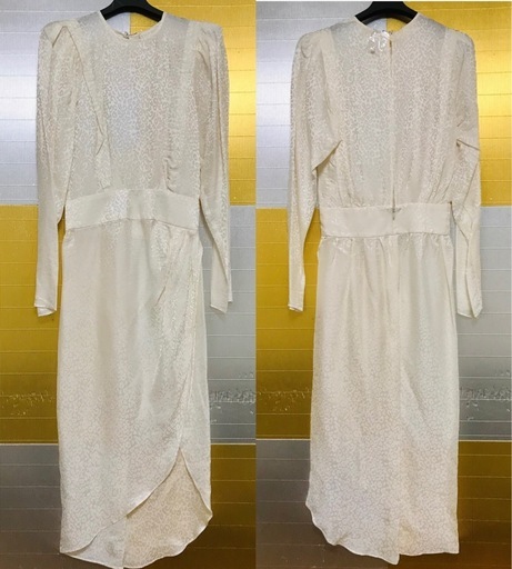 本日半額で！ロニーコボ／シルク混レオパードバックオープンドレスXS〜新品¥123000