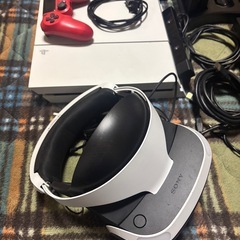 SONY PS4 500GB 本体 コントローラー ゲームソフト VR 全セットの画像