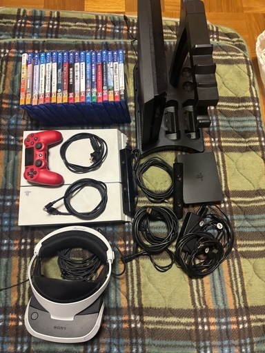 SONY PS4 500GB 本体 コントローラー ゲームソフト VR 全セット