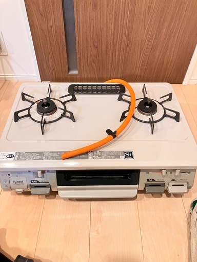 【決定しました】リンナイ　プロパンガスコンロ　ニトリ電子レンジ　炊飯器セット