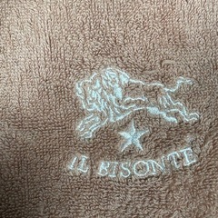 IL BISONTE イルビゾンテ バイソンロゴ入り ミニタオル Mini Towel 定価1320円の画像