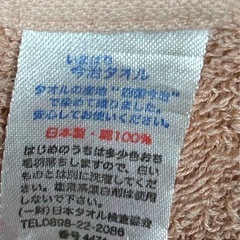 IL BISONTE イルビゾンテ バイソンロゴ入り ミニタオル Mini Towel 定価1320円の画像