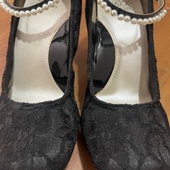レースパンプス　Lサイズの画像