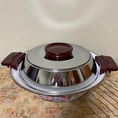 新品✨象印 ホーロー天ぷら鍋 28.5cm 温度調整 フルセット の画像