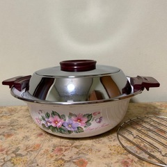 新品✨象印 ホーロー天ぷら鍋 28.5cm 温度調整 フルセット の画像