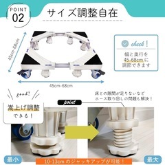 キャスター付き移動台 500kg耐荷重 防水パン 4輪8足の画像