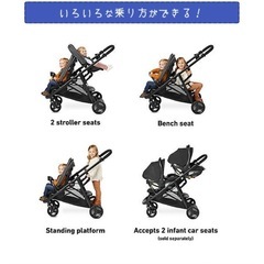 【新品未使用】グレコ Ready2Grow 2.0 ダブル ストローラー 2人乗りベビーカーの画像