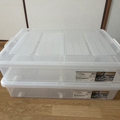 ベッド下収納ケース 2個セット（キャスター付き）の画像