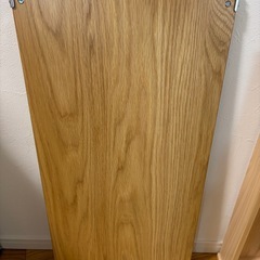 無印良品　ステンレスユニットシェルフ　追加棚　オーク材　84センチ　④の画像