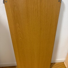 無印良品　ステンレスユニットシェルフ　追加棚　オーク材　84センチ　①の画像