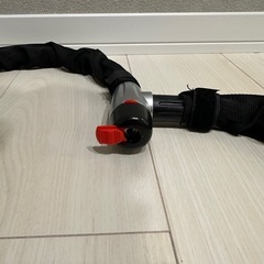 超美品チェーンロック 黒・黄色 鍵付き ロックマンの画像