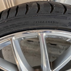 レイズ20インチタイヤホイールセット難ありの画像