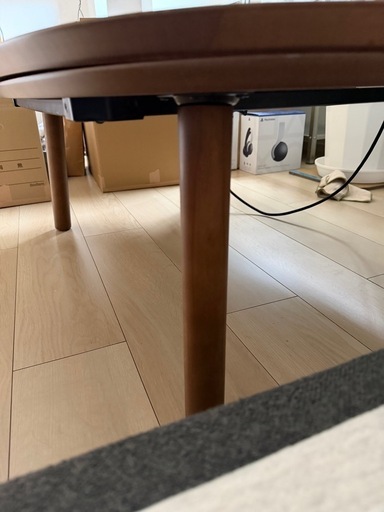 無印良品　楕円こたつテーブル小