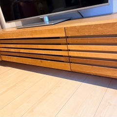 お譲り先が決まりました　木目調　テレビ台　の画像