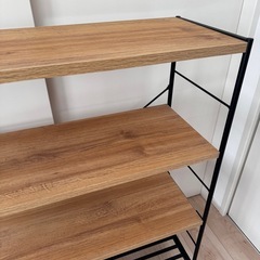 白井産業  オープンラック・本棚 ナチュラルウッドの画像