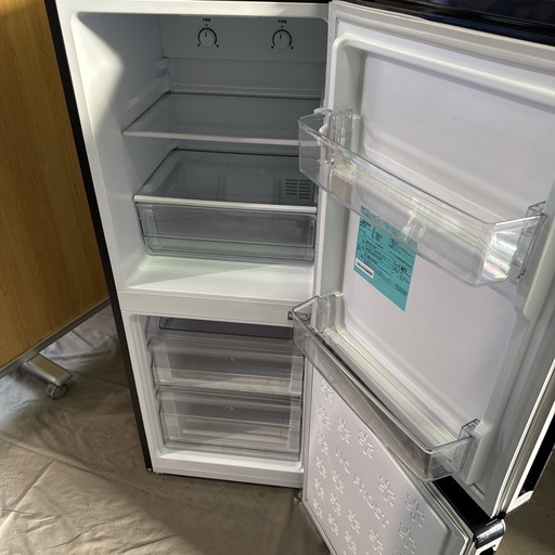 【2022年製】Haier 2ドア冷凍冷蔵庫 148L JR-XP2NF148F シルバー 動作確認済み