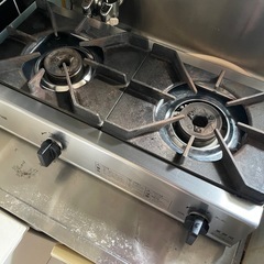 リンナイ 業務用ガスコンロ　2口都市ガス用の画像