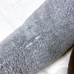 無印良品　デニムクッション＆オーガニックコットンシンカーパイルクッションの画像