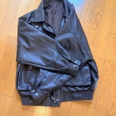 レザー　ブルゾン　レディースの画像