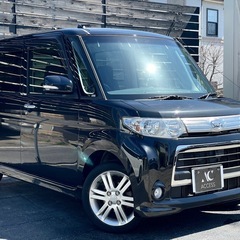 安心の総額表示！車検満たん★ダイハツタントカスタムRSターボ電動スライドドアBluetoothナビTVエコアイドルturbo天井収納etc純正アルミホイールの画像