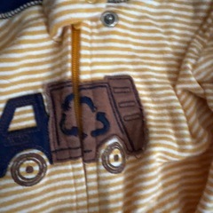 carter's トラック柄ロンパース　ストライプロンパース 2Tの画像