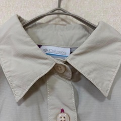 コロンビア　Columbia 長袖シャツ アイボリー S 無地　レディースの画像