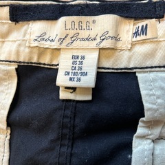 H&M メンズパンツ180/90Aブラックの画像