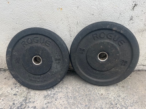 35lb15.8kg×2枚セット‼️ROGUEローグ?️‍♀️パーベルプレート宅トレフィットネス?プロフ必読