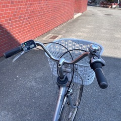 Panasonic 電動アシスト自転車 シティタイプ シルバーの画像