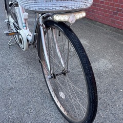 Panasonic 電動アシスト自転車 シティタイプ シルバーの画像