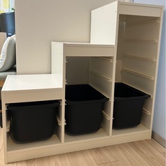 IKEA イケア TROFAST トロファスト ホワイト おもちゃ収納の画像