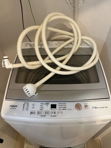 【美品4/4-6引渡し限定】AQUA洗濯機AQW-GP70H 7kg